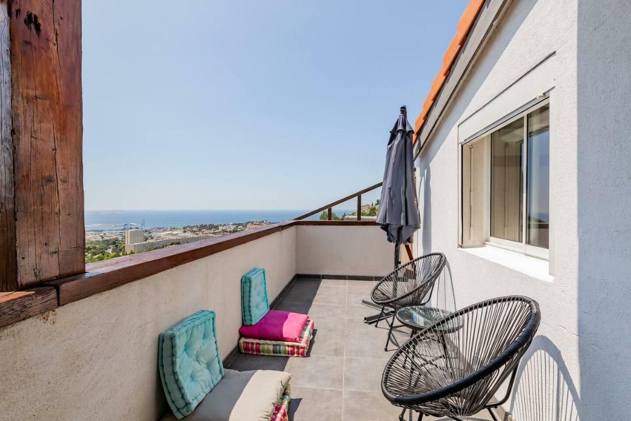 Appartement Cosy Verduron Vue Mer Panoramique Марсель Экстерьер фото
