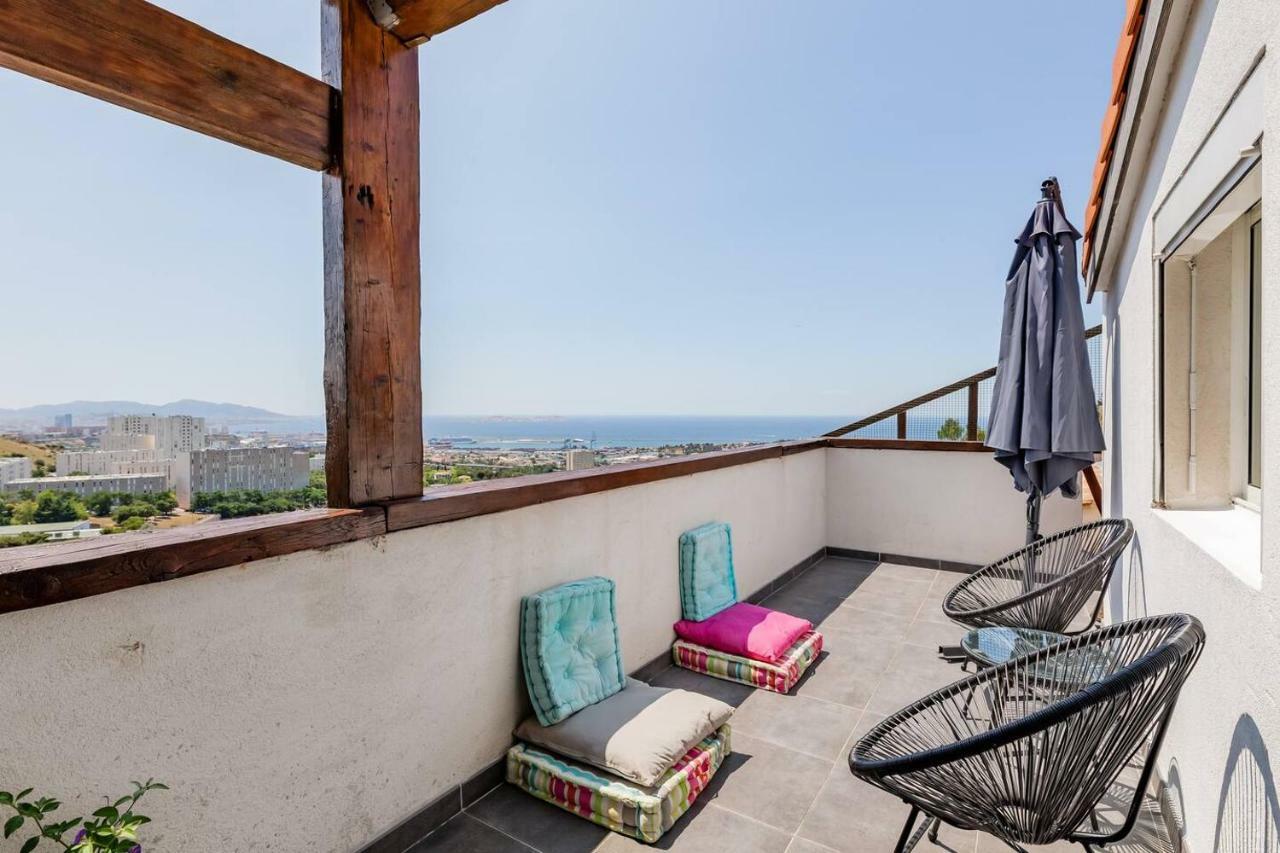 Appartement Cosy Verduron Vue Mer Panoramique Марсель Экстерьер фото